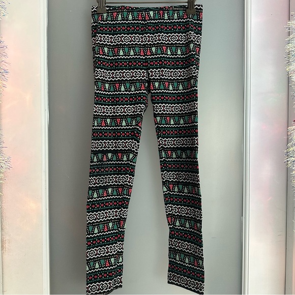 Christmas Leggings -Festive Cat & Jack girls 7/8 - Picture 1 of 6